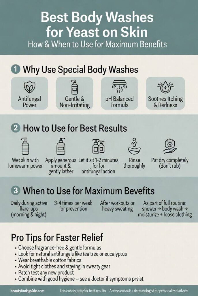 Body Washes for Yeast on Skin